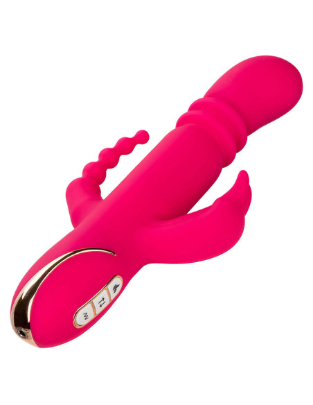 CALEXOTICS JACK FANTASY TRIPLE VIBRADOR CALENTABLE RABBIT ROSA