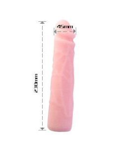 BAILE DILDO SILICONA TACTO PIEL REALISTICO 23 CM 2