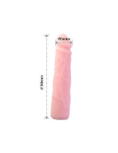 BAILE DILDO SILICONA TACTO PIEL REALISTICO 23 CM
