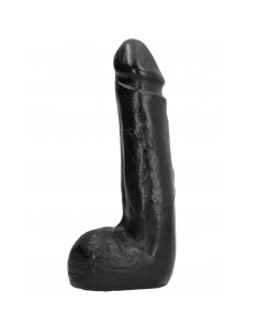 ALL BLACK DILDO REALISTICO NEGRO SUAVE 20 CM 2