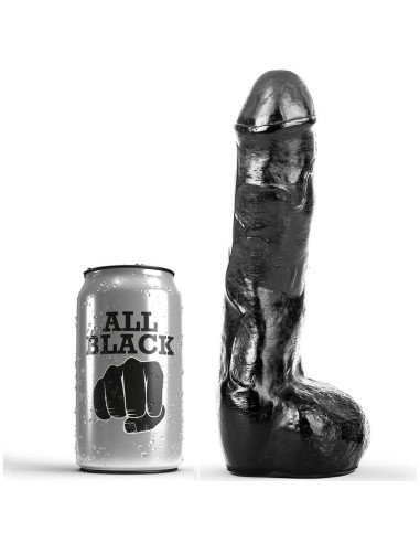 ALL BLACK PENE REALISTICO ANAL 20 CM