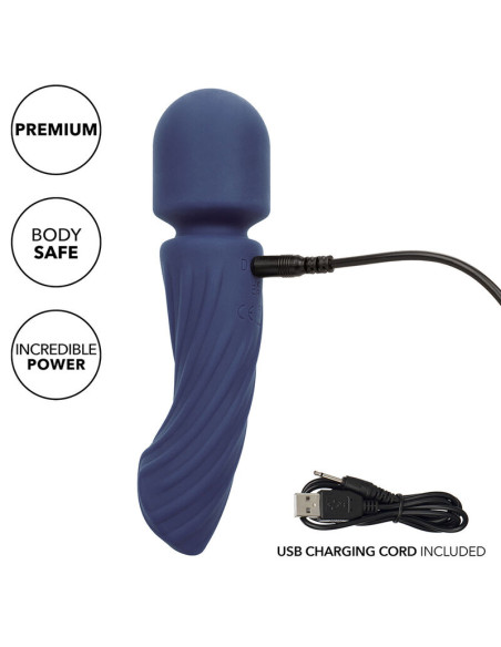 CALEXOTICS CHARISMA ALLURE MASAJEADOR DOBLE MOTOR 12 FUNCIONES 1725 CM X 45 CM MORADO