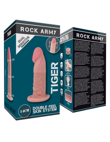ROCKARMY TIGER DILDO REALISTA DUAL DENSITY14 CM O 446 CM