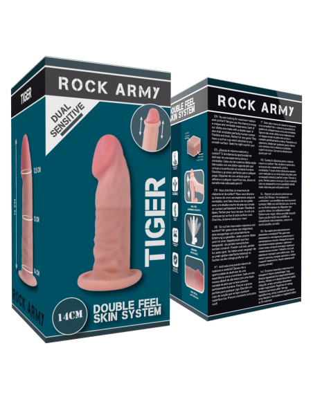 ROCKARMY TIGER DILDO REALISTA DUAL DENSITY14 CM O 446 CM ROCKARMY TIGER DILDO REALISTA DUAL DENSITY14 CM O 446 CM