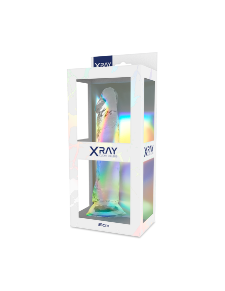 X RAY CLEAR DILDO TRANSPARENTE 21 CM O 4 CM X RAY CLEAR DILDO TRANSPARENTE 21 CM O 4 CM