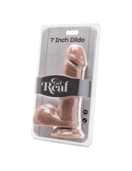 GET REAL DILDO 18 CM CON TESTICULOS NATURAL GET REAL DILDO 18 CM CON TESTICULOS NATURAL