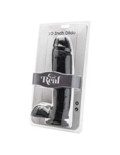 GET REAL DILDO 255 CM CON TESTICULOS NEGRO 2