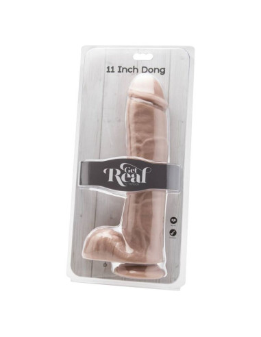 GET REAL DILDO 28 CM CON TESTICULOS NATURAL