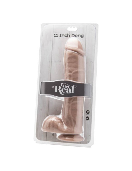 GET REAL DILDO 28 CM CON TESTICULOS NATURAL