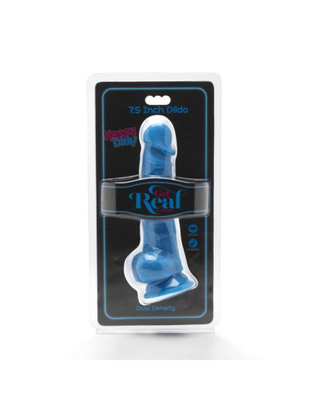 GET REAL HAPPY DICKS 19 CM CON TESTICULOS AZUL GET REAL HAPPY DICKS 19 CM CON TESTICULOS AZUL