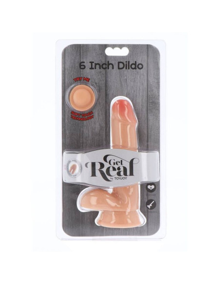 GET REAL DUAL DENSITY DILDO 17 CM CON TESTICULOS NATURAL GET REAL DUAL DENSITY DILDO 17 CM CON TESTICULOS NATURAL