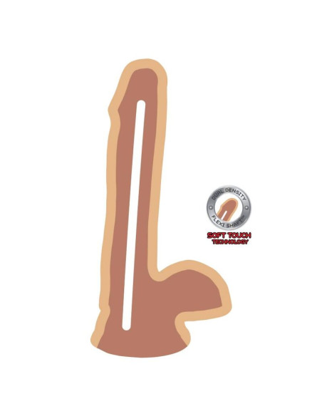 GET REAL DUAL DENSITY DILDO 17 CM CON TESTICULOS NATURAL GET REAL DUAL DENSITY DILDO 17 CM CON TESTICULOS NATURAL