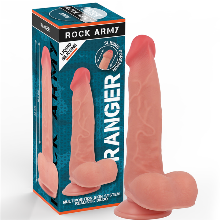 ROCKARMY RANGER DILDO REALISTA DUAL DENSITY LIQUID SILICONE 22 CM O 36 CM