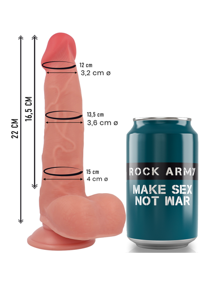 ROCKARMY RANGER DILDO REALISTA DUAL DENSITY LIQUID SILICONE 22 CM O 36 CM