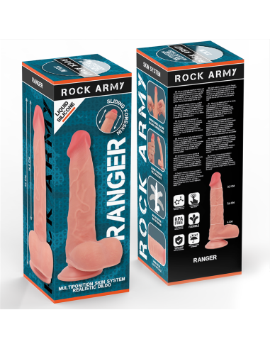 ROCKARMY RANGER DILDO REALISTA DUAL DENSITY LIQUID SILICONE 22 CM O 36 CM