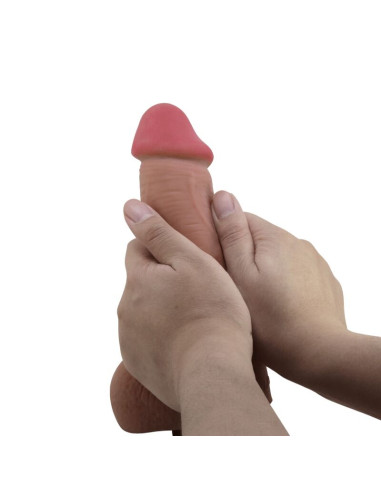 PRETTY LOVE SLIDING SKIN SERIES DILDO REALISTICO CON VENTOSA PIEL DESLIZANTE MULATO 234 CM