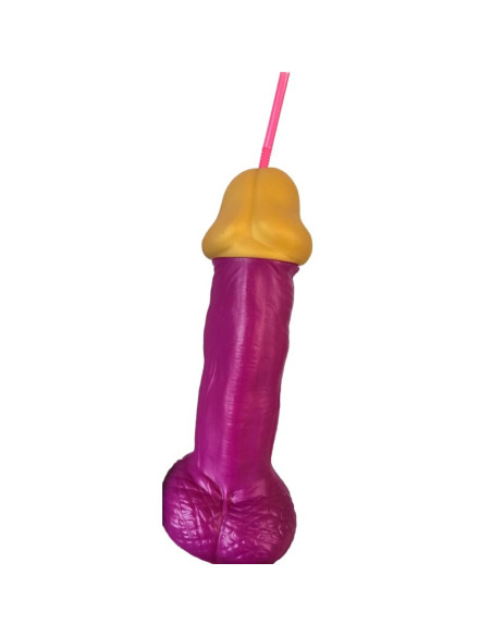 DIABLO PICANTE VASO PENE PLASTICO FUCSIA