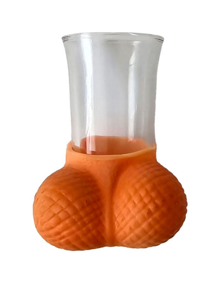 DIABLO PICANTE VASO CHUPITO CRISTAL CON HUEVOS NATURAL