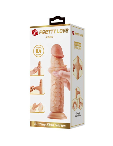 PRETTY LOVE KEON DILDO REALISTICO 21 CM NATURAL
