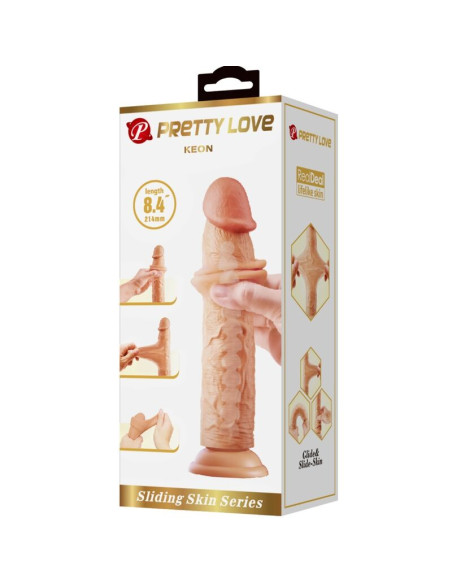 PRETTY LOVE KEON DILDO REALISTICO 21 CM NATURAL PRETTY LOVE KEON DILDO REALISTICO 21 CM NATURAL