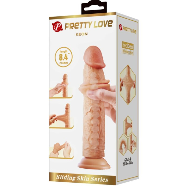 PRETTY LOVE KEON DILDO REALISTICO 21 CM NATURAL