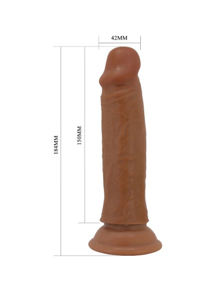 PRETTY LOVE QUENTIN DILDO REALISTICO 18 CM MULATO PRETTY LOVE QUENTIN DILDO REALISTICO 18 CM MULATO
