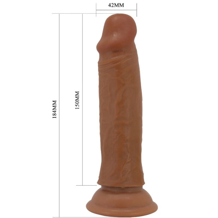 PRETTY LOVE QUENTIN DILDO REALISTICO 18 CM MULATO