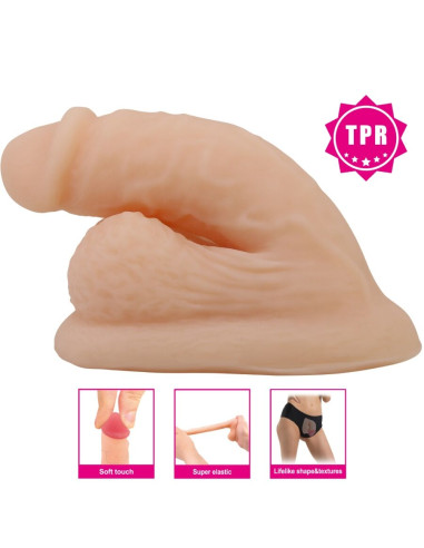 PRETTY LOVE WILDON DILDO ULTRA REALISTICO Y ELASTICO 10 CM NATURAL