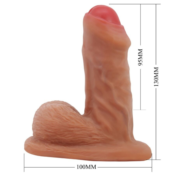 PRETTY LOVE WARNELL DILDO ULTRA REALISTICO Y ELASTICO 95 CM MULATO