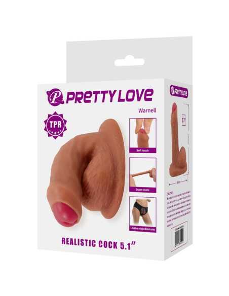 PRETTY LOVE WARNELL DILDO ULTRA REALISTICO Y ELASTICO 95 CM MULATO