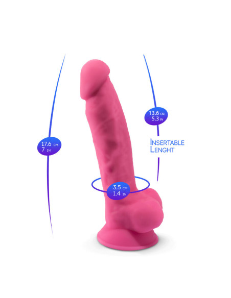 SILEXD MODELO 1 PENE REALISTICO SILICONA PREMIUM SILEXPAN ROSA FLUORESCENTE 175 CM SILEXD MODELO 1 PENE REALISTICO SILICONA PREMIUM SILEXPAN ROSA FLUORESCENTE 175 CM
