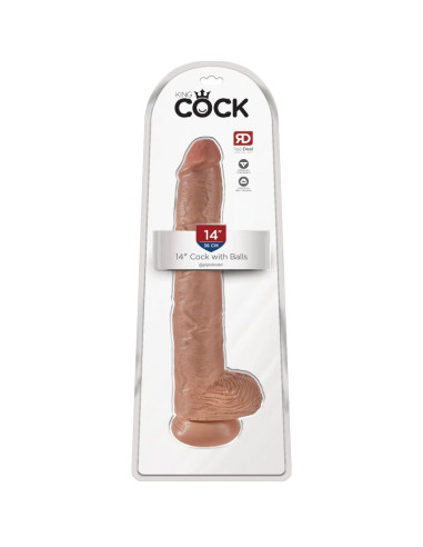 KING COCK PENE REALISTICO CON TESTICULOS 356 CM