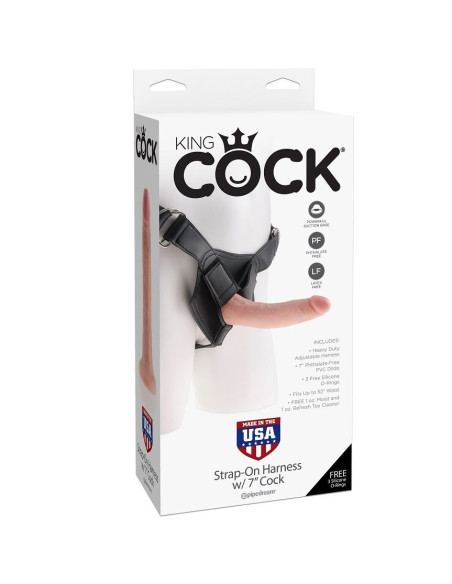 KING COCK HARNESS CON PENE REALISTICO 178 CM KING COCK HARNESS CON PENE REALISTICO 178 CM