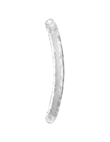 KING COCK DOUBLE TROUBLE DILDO DOBLE 46 CM TRANSPARENTE