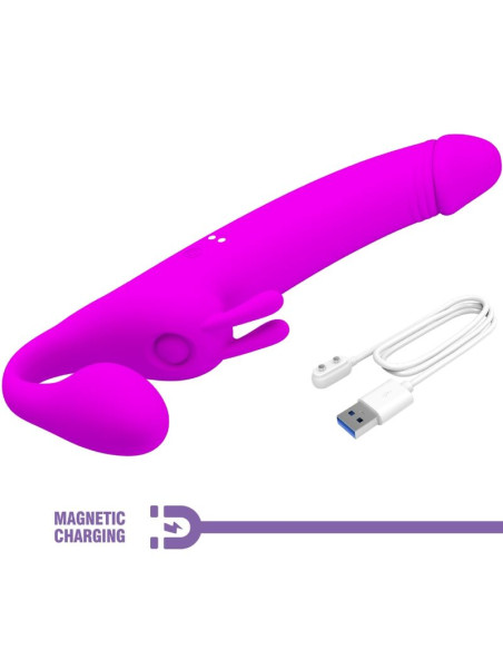 PRETTY LOVE ZANINI DILDO STRAP ON SIN ARNES 10 VIBRACIONES MORADO PRETTY LOVE ZANINI DILDO STRAP ON SIN ARNES 10 VIBRACIONES MORADO
