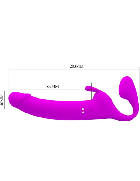 PRETTY LOVE ZANINI DILDO STRAP ON SIN ARNES 10 VIBRACIONES MORADO PRETTY LOVE ZANINI DILDO STRAP ON SIN ARNES 10 VIBRACIONES MORADO