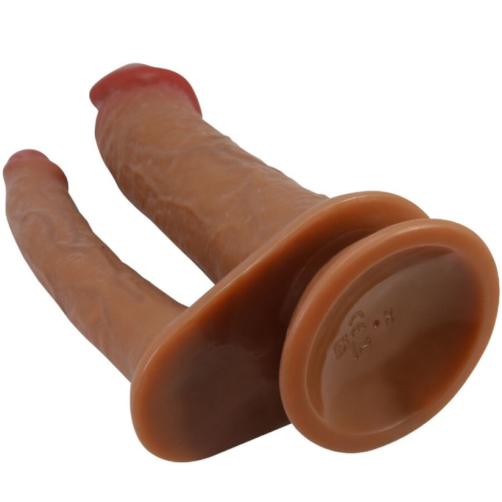PRETTY LOVE HULBERT DOBLE DILDO REALISTICO CON VIBRACION MULATO