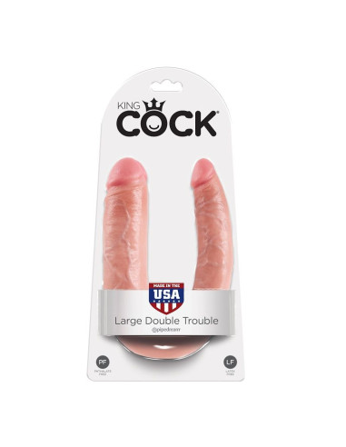 KING COCK DILDO DOBLE PENETRACION 178 CM NATURAL