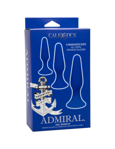 CALEXOTICS ADMIRAL KIT 3 PLUG ANAL AZUL