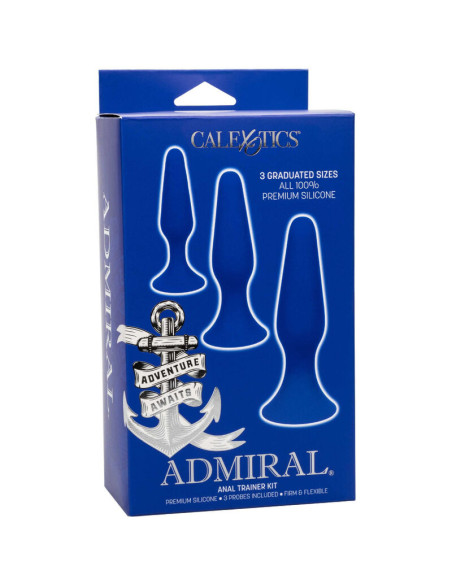 CALEXOTICS ADMIRAL KIT 3 PLUG ANAL AZUL