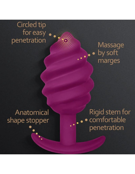 G VIBE GPLUG TWIST 2 PLUG ANAL MORADO G VIBE GPLUG TWIST 2 PLUG ANAL MORADO