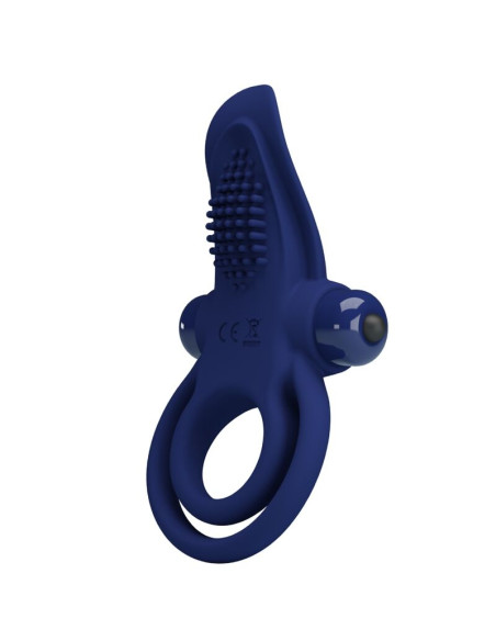 PRETTY LOVE BRONSON DOBLE ANILLO CON VIBRACIAN AZUL
