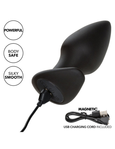 CALEXOTICS ROCK BOTTOM PERFECT PLUG ANAL 10 VIBRACIONES SILICONA NEGRO CALEXOTICS ROCK BOTTOM PERFECT PLUG ANAL 10 VIBRACIONES SILICONA NEGRO