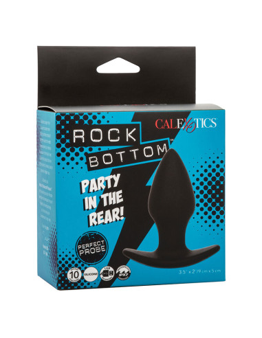 CALEXOTICS ROCK BOTTOM PERFECT PLUG ANAL 10 VIBRACIONES SILICONA NEGRO