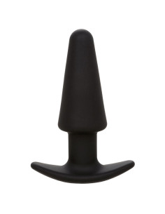 CALEXOTICS ROCK BOTTOM PLUG ANAL CONICO 10 VIBRACIONES SILICONA NEGRO