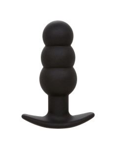 CALEXOTICS ROCK BOTTOM PLUG ANAL CON CUENTAS 10 VIBRACIONES SILICONA NEGRO