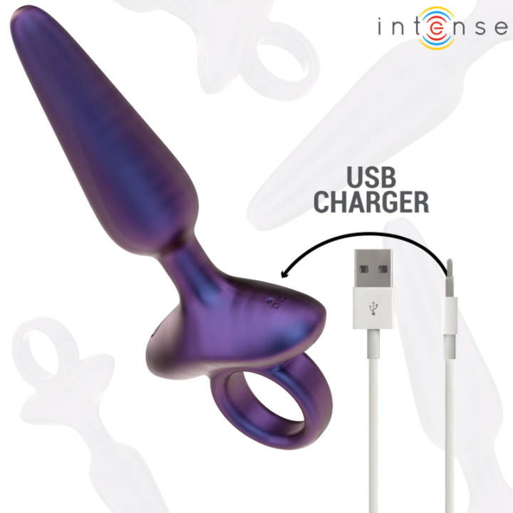 INTENSE MARLON PLUG ANAL VIBRADOR MODELO 4 CONTROL REMOTO