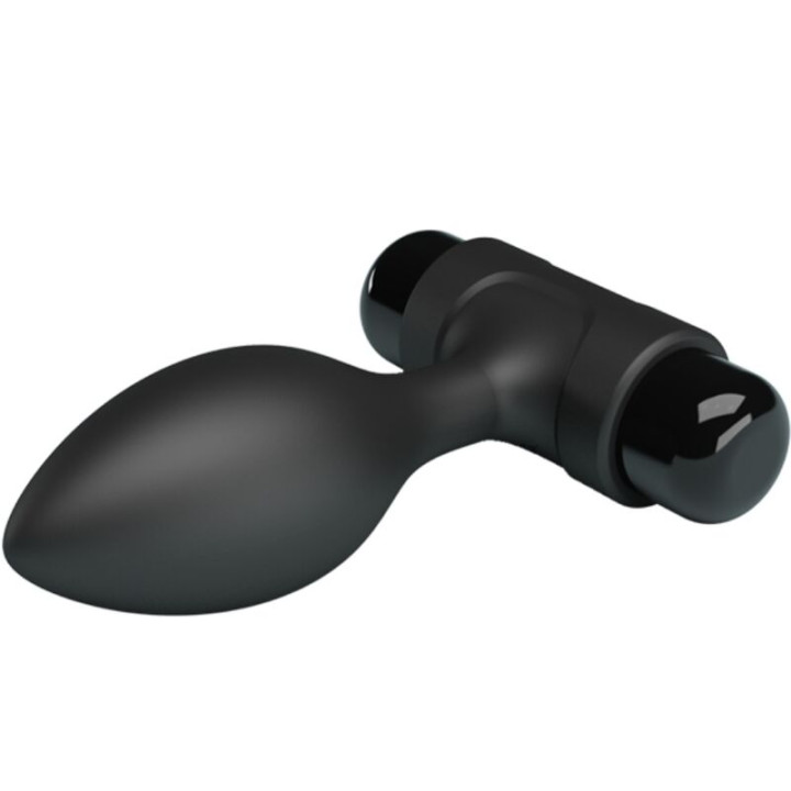 PRETTY LOVE VIBRA BUTT PLUG ANAL 10 VIBRACIONES NEGRO
