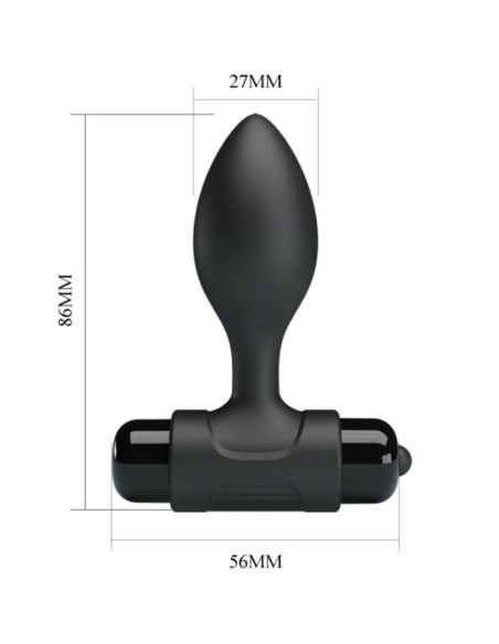 PRETTY LOVE VIBRA BUTT PLUG ANAL 10 VIBRACIONES NEGRO PRETTY LOVE VIBRA BUTT PLUG ANAL 10 VIBRACIONES NEGRO