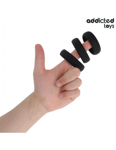 ADDICTED TOYS SET DE ANILLOS SILICONA PLANOS 2